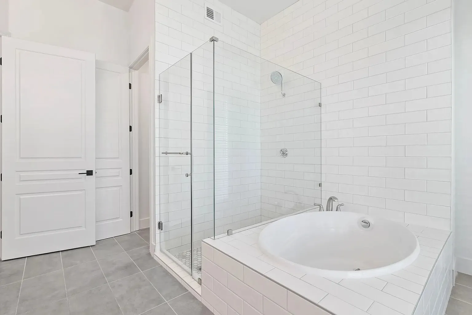 Freshly painted rental bathroom