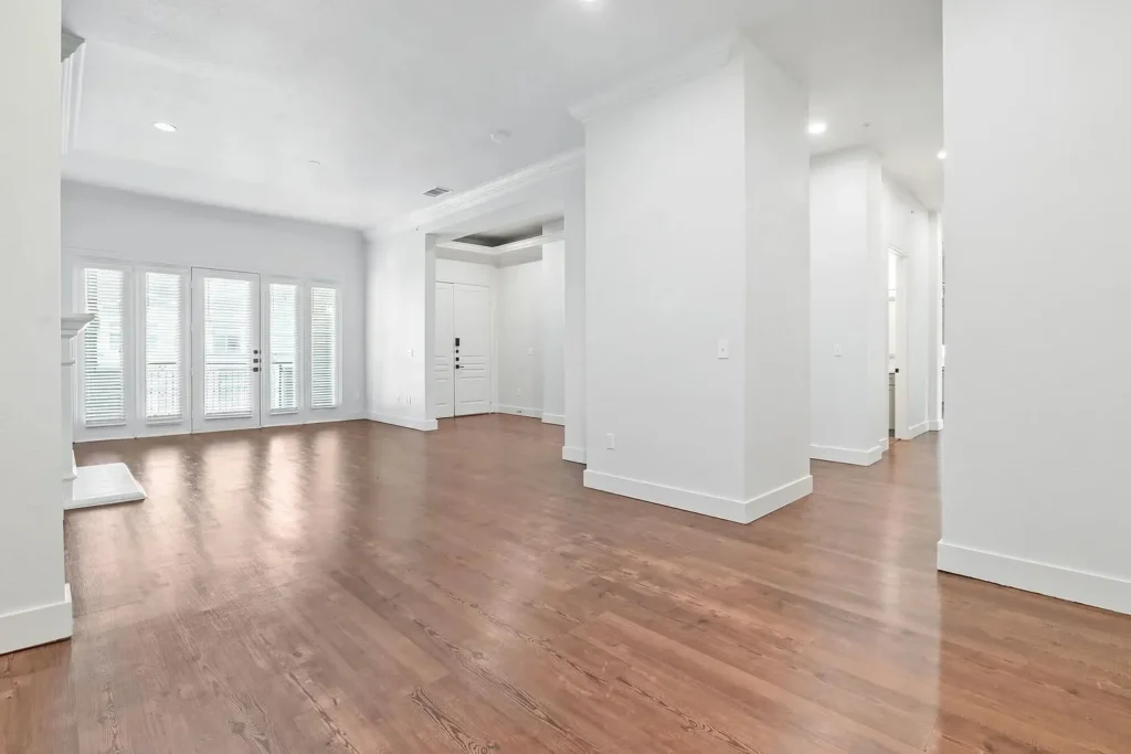 Freshly painted rental interior
